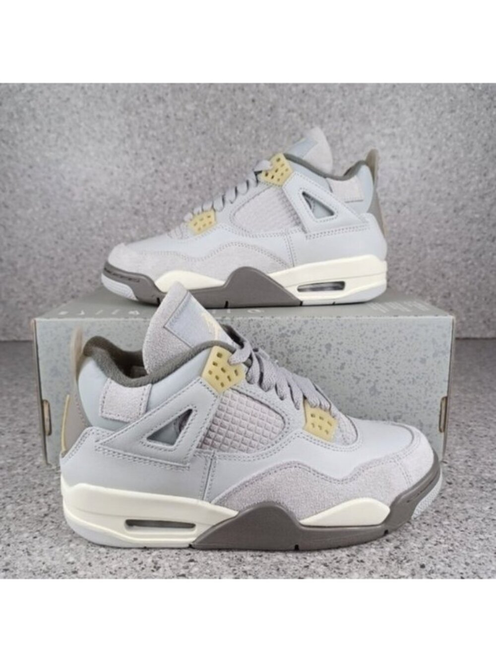 Nike Air Jordan 4 Retro Craft Photon Dust Sneakers Women's 5.5 Youth 4 S…
